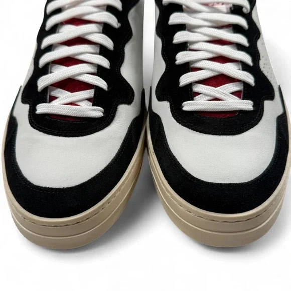 Project‎ Sustainability P448 Leather Sneakers Bali Italy EU 48 US 13.5 White